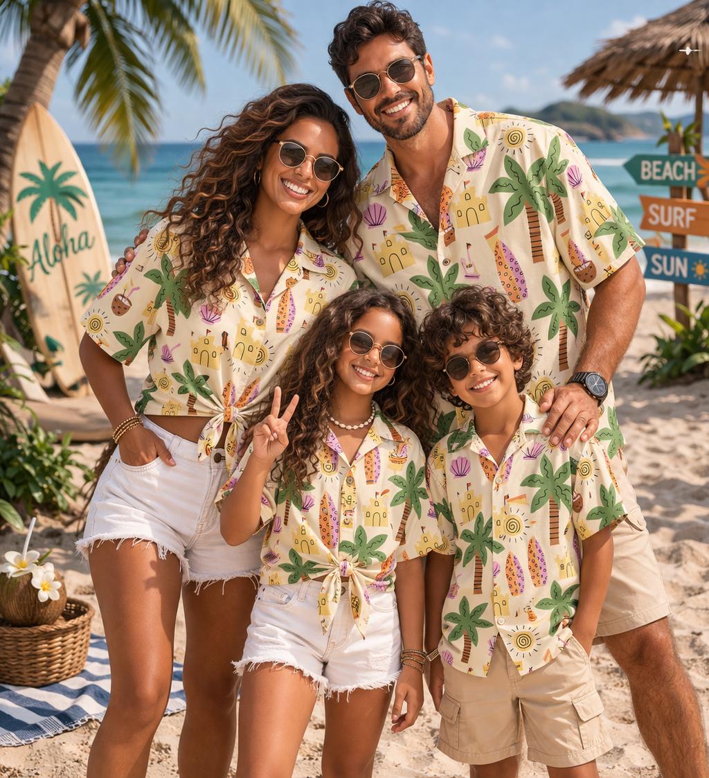 Hawaiianisches Kinderhemd mit  – Plant Parental Bewertung und Preis