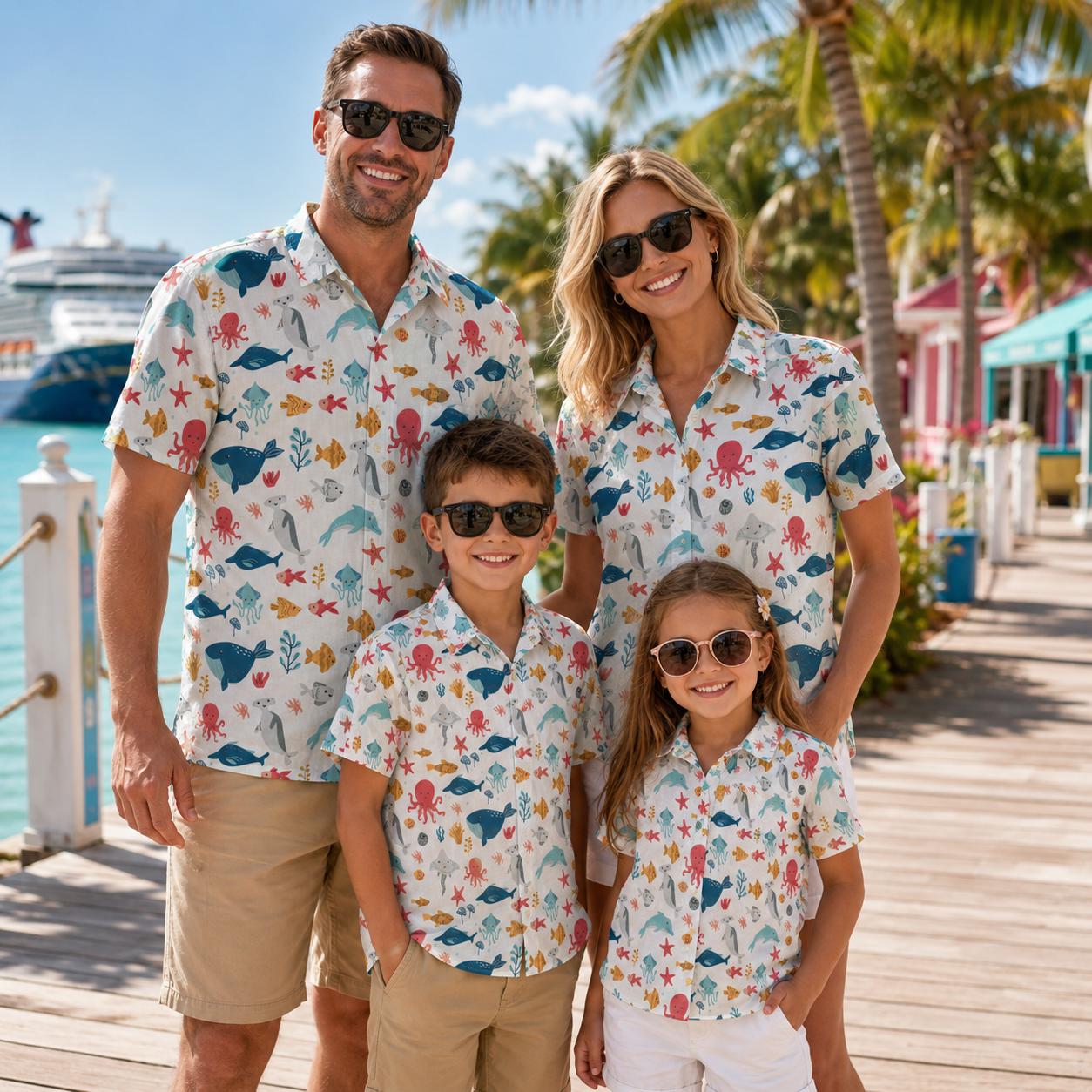Hawaiianisches Kinderhemd mit  – Plant Parental Bewertung und Preis