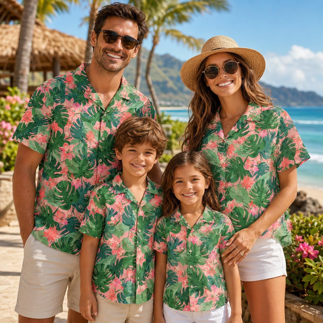 Hawaiianisches Kinderhemd mit  – Plant Parental Bewertung und Preis